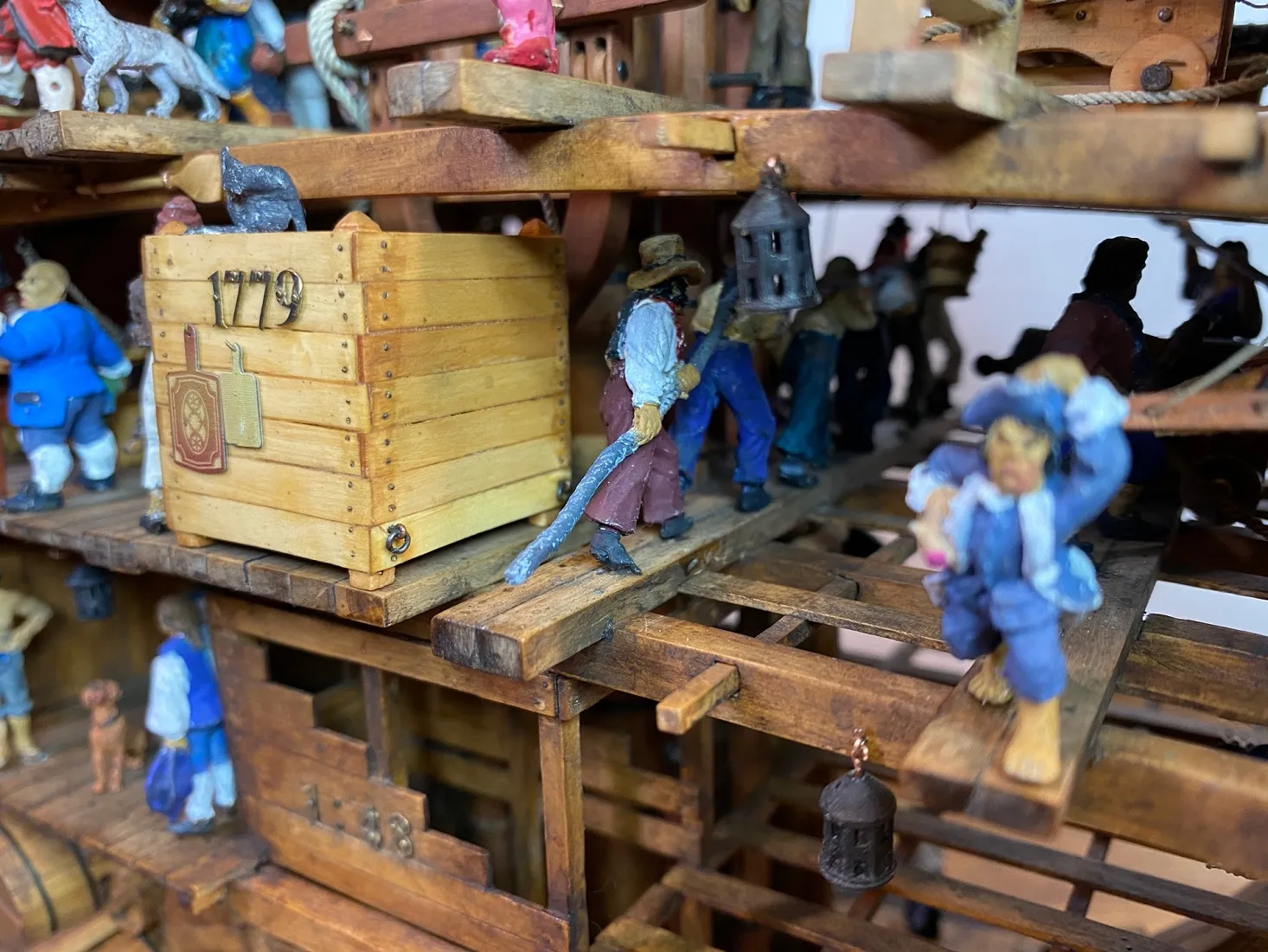 Модель корабля «Bonhomme Richard - Верфь на Столе