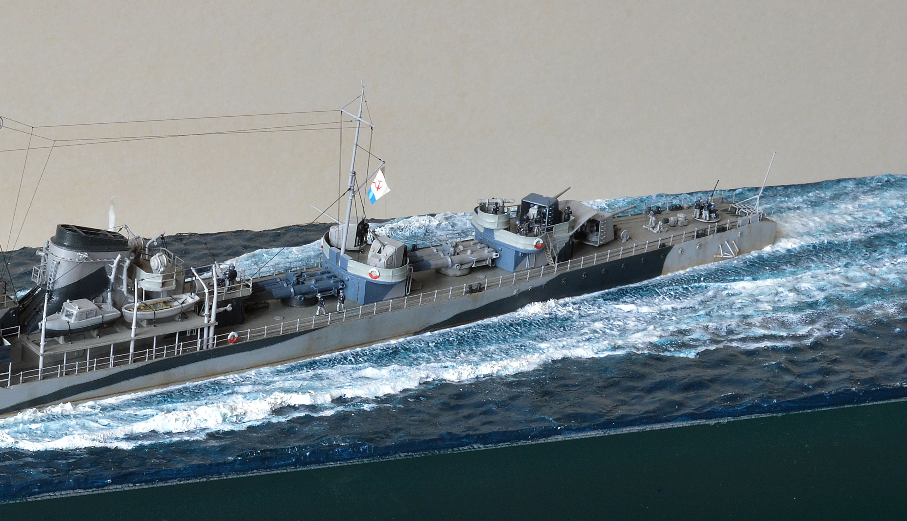 Модель корабля Диорама "Североморцы" - Верфь на Столе