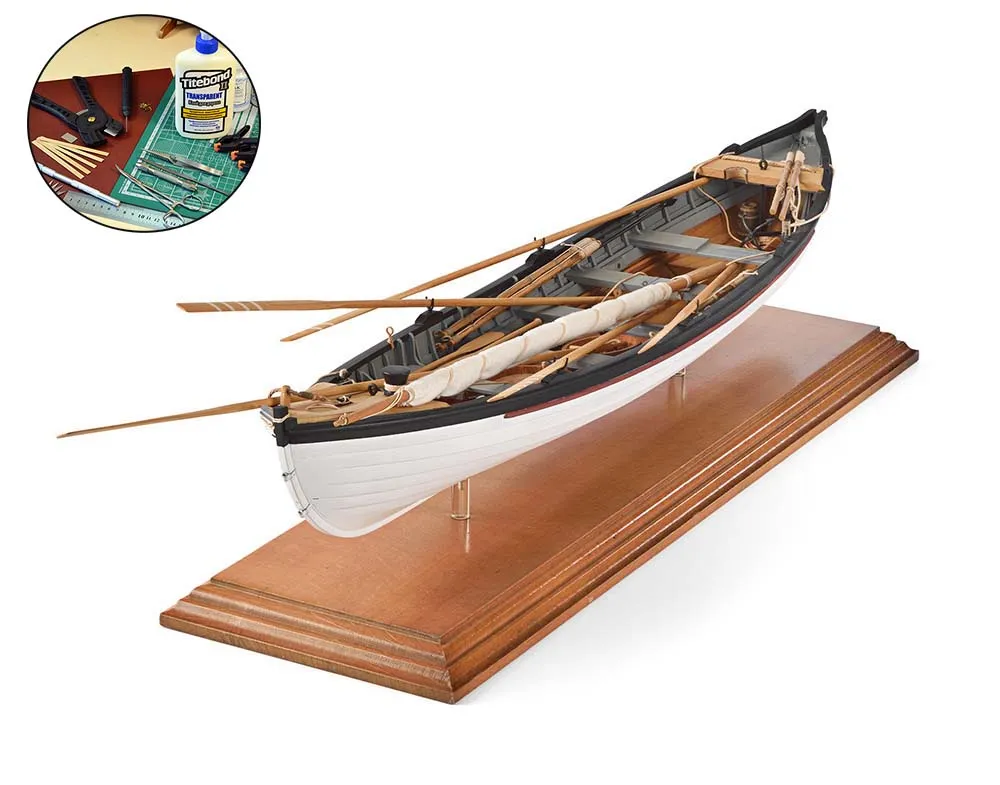 Китобойный Вельбот (Whaleboat) + (Полный набор инструментов, клея и краски) Китобойный Вельбот (Whaleboat) + (Полный набор инструментов, клея и краски)