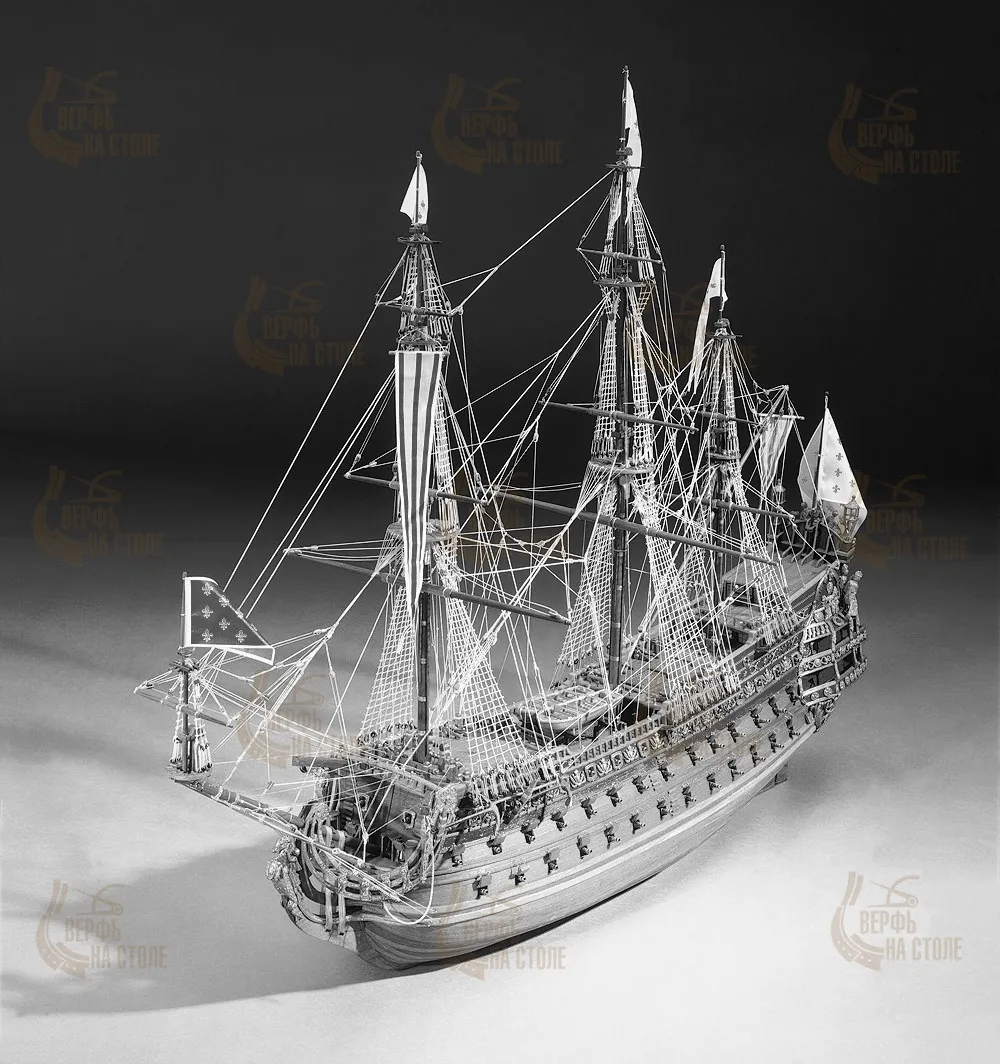 Чертеж корабля Le Soleil Royal 