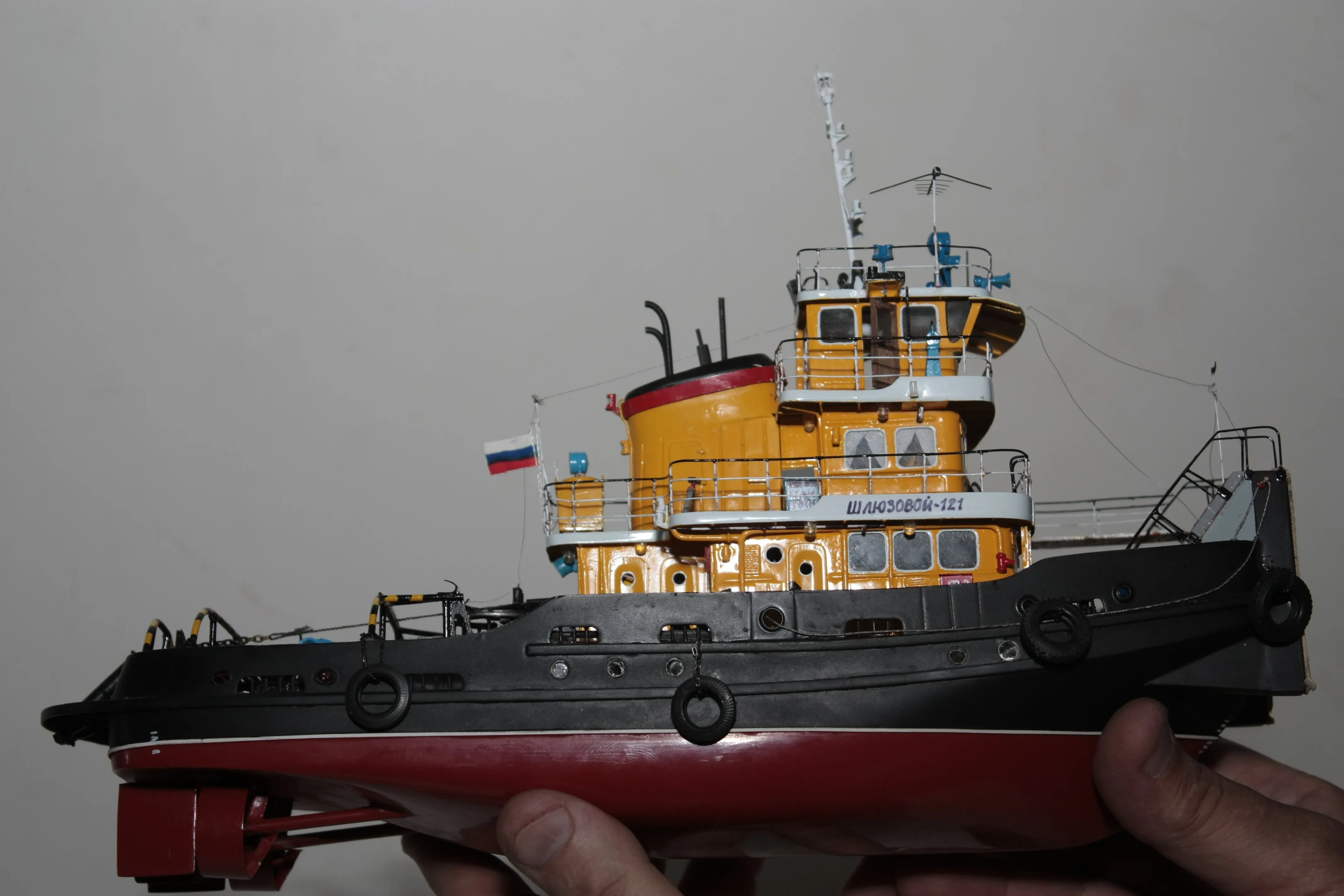Модель корабля Буксир-толкач Шлюзовой-121 - Верфь на Столе