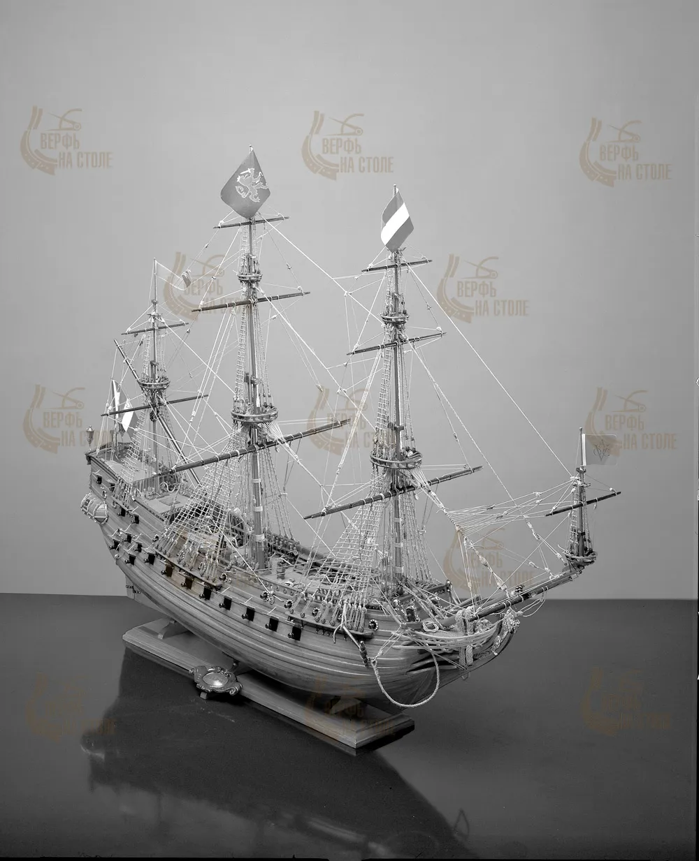 Чертеж корабля Prins Willem, масштаб 1:100 Чертеж корабля Prins Willem, масштаб 1:100
