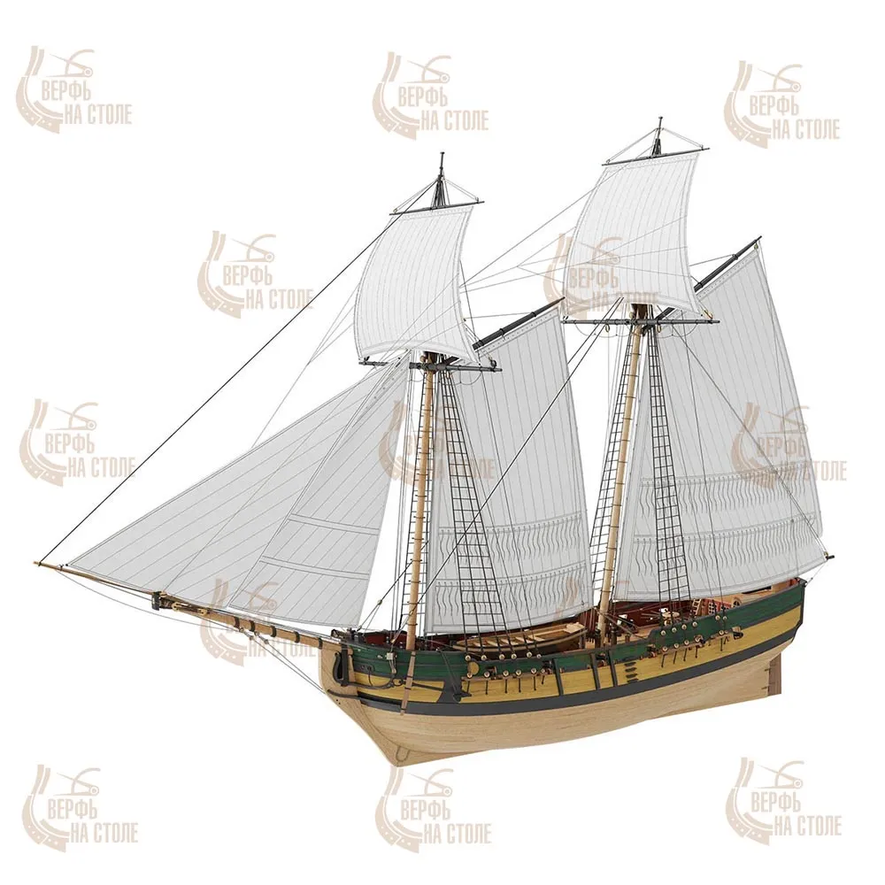 Модель Шхуна "Измаил", улучшенная версия 