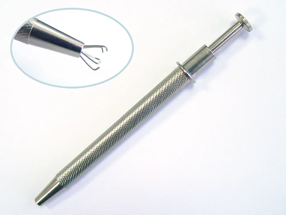 Набор из 5 ювелирных 16 см пинцетов и ухвата Набор из 5 ювелирных 16 см пинцетов и ухвата