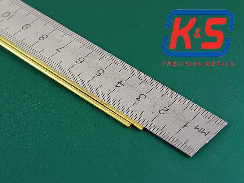 Тонкостенная латунная трубка 1,2мм, 2шт Тонкостенная латунная трубка 1,2мм, 2шт