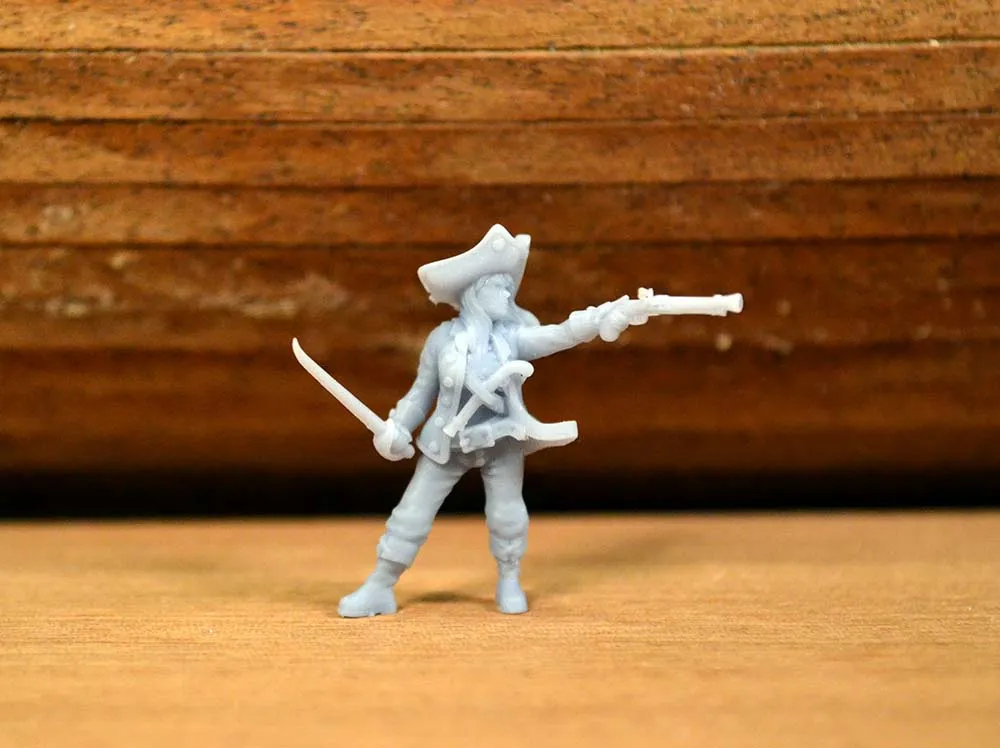 Фигурка пиратки "Бонни Эн", 25 мм