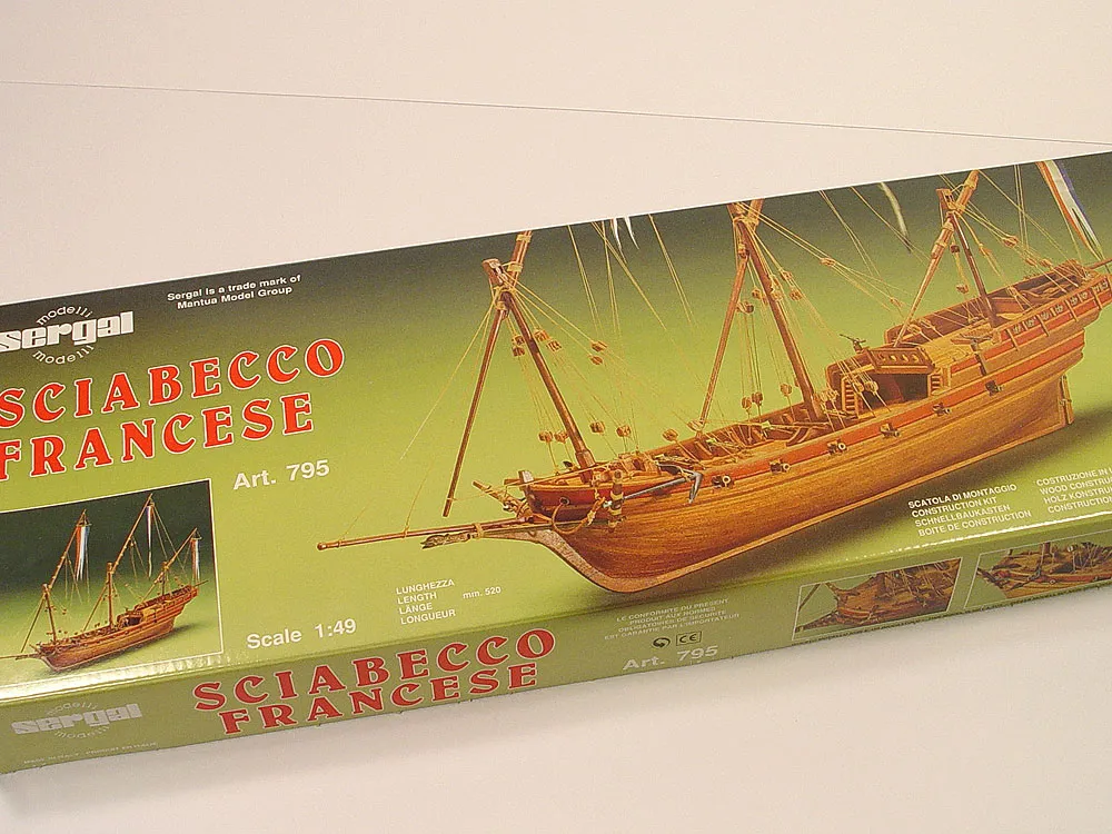 French Xebec (Французская Щебека) + (Полный набор инструментов, клея и лак) French Xebec (Французская Щебека) + (Полный набор инструментов, клея и лак)