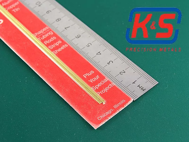 Полоска латунная 1,6х0,8 мм, 2 шт