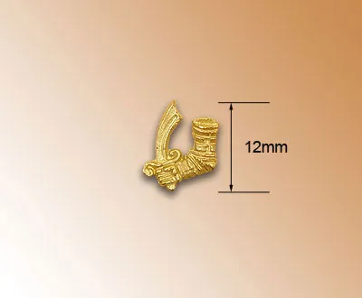 Декоративный элемент, рука с саблей, 12 мм, металл