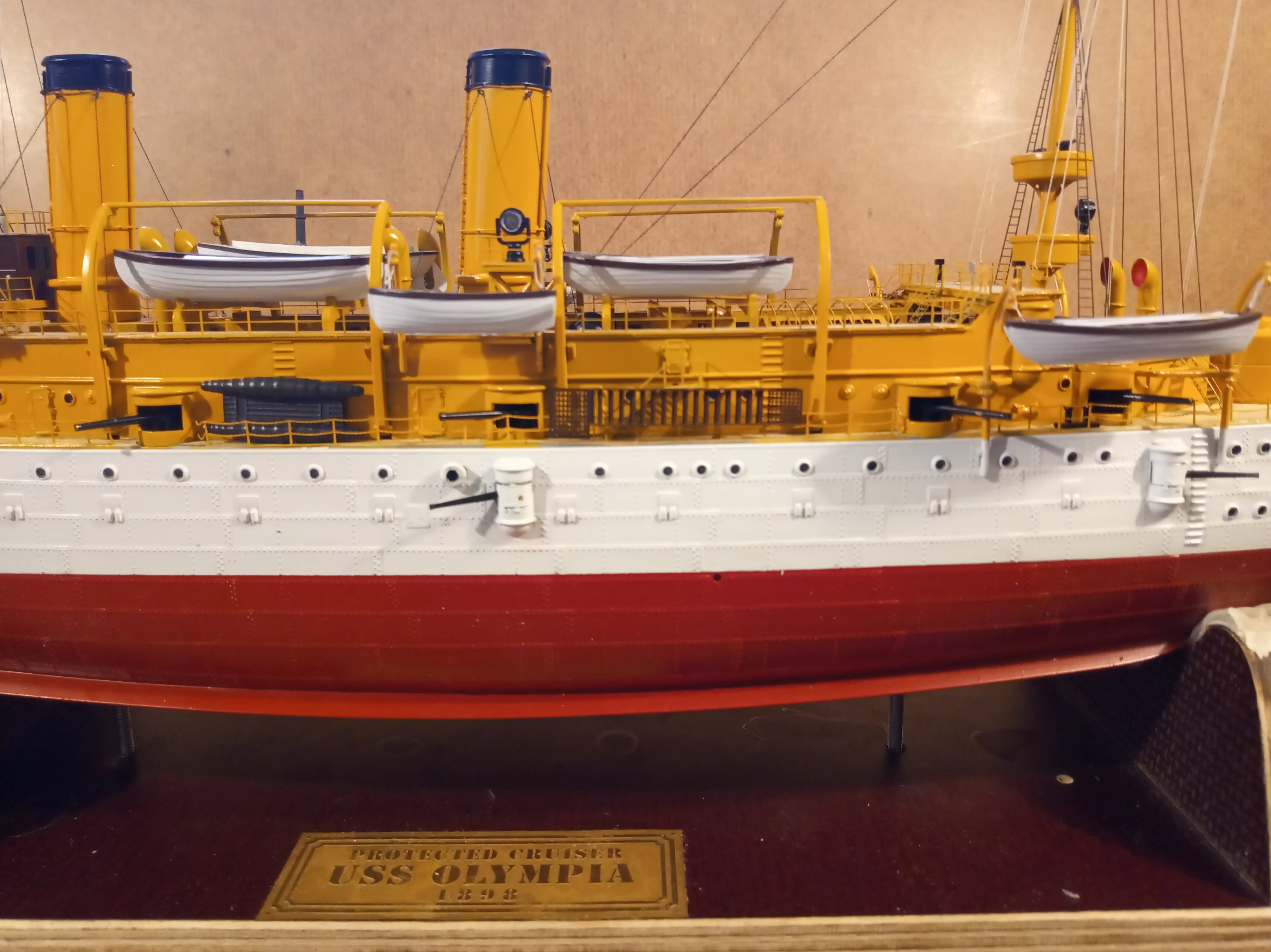 Модель корабля Protected Cruiser USS "OLIMPIA" - Верфь на Столе