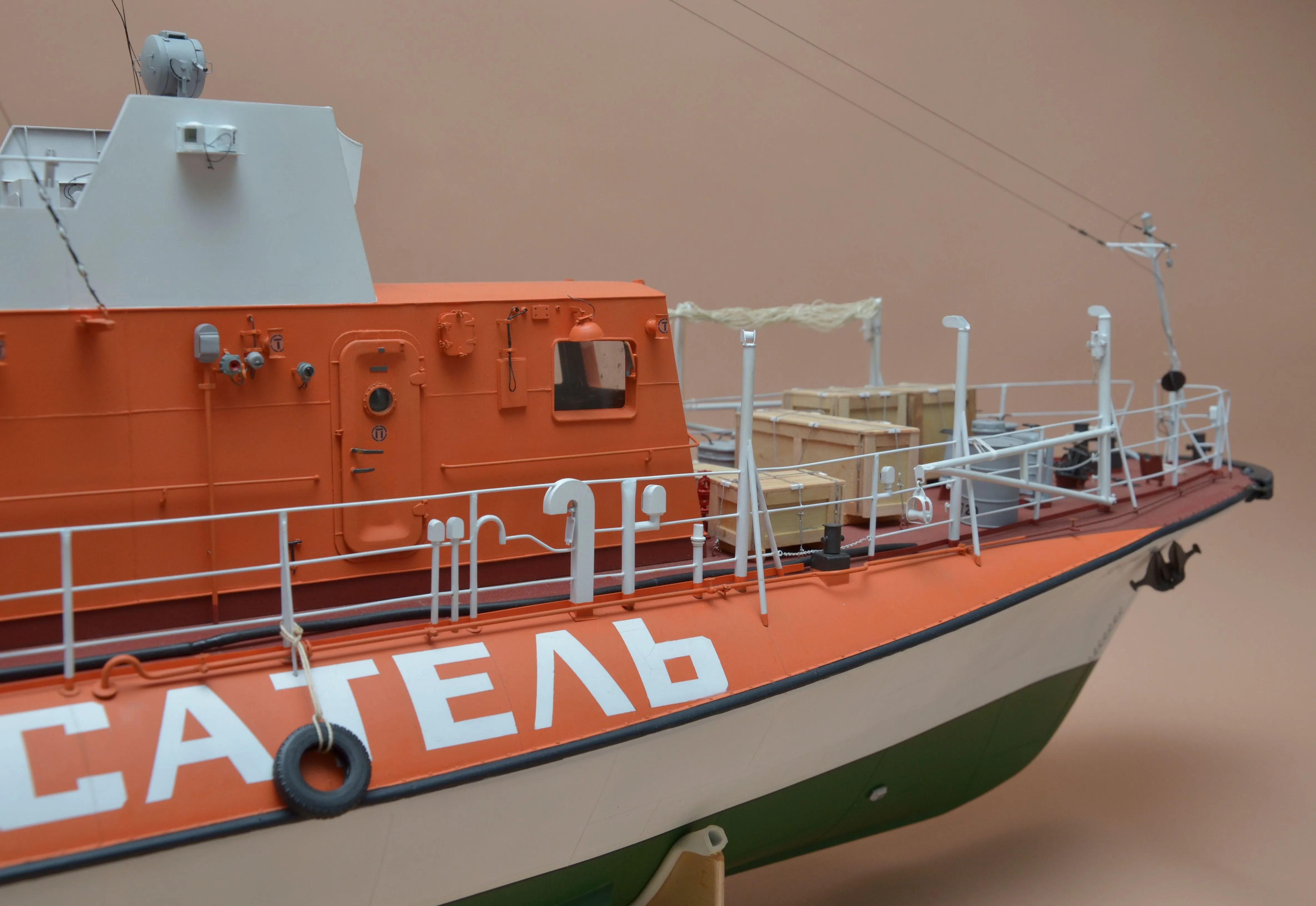 Модель корабля Всепогодный спасательный катер (ВСК) "МЕТЕЛЬ", пр. 1458 - Верфь на Столе