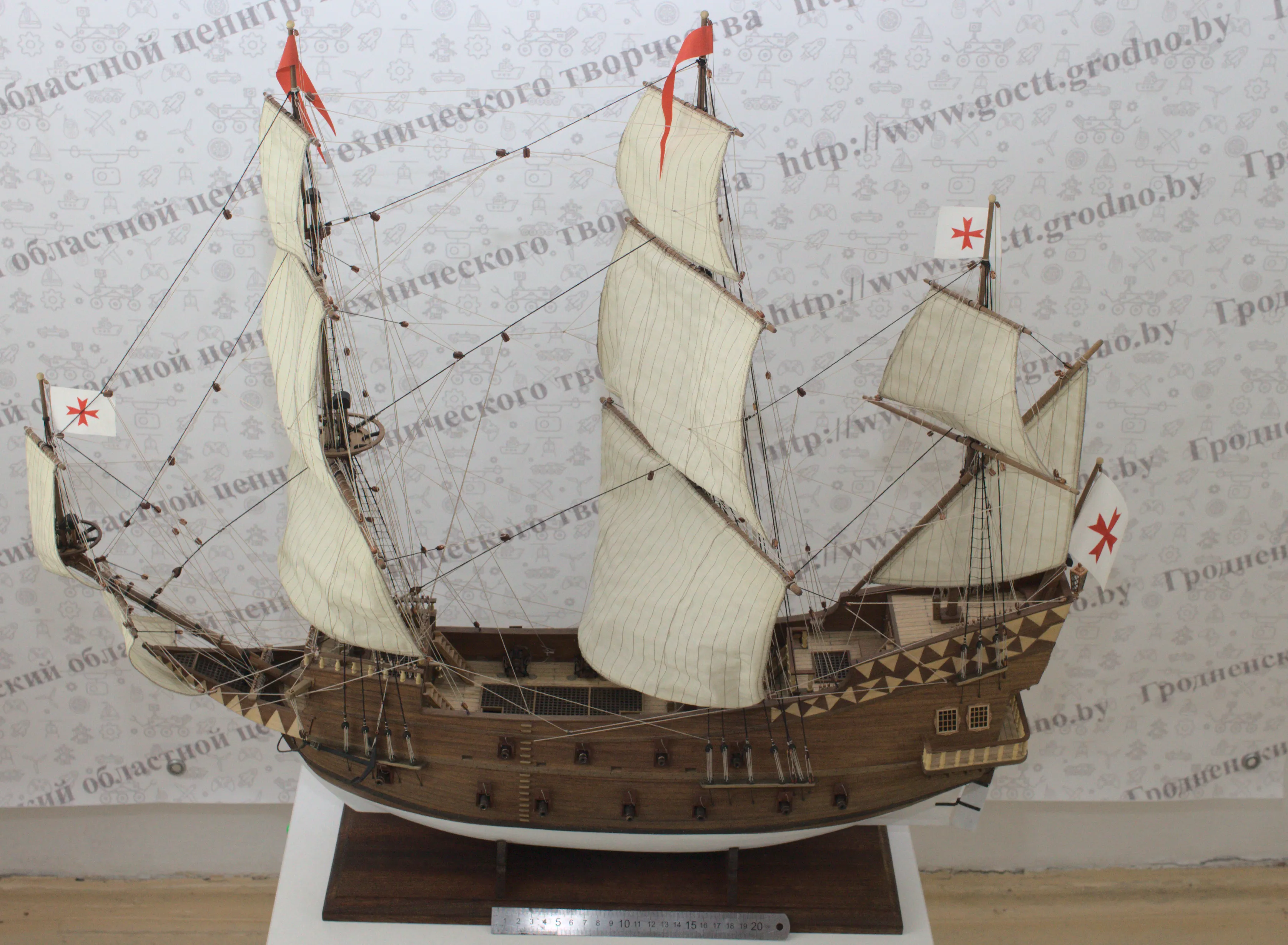 Модель корабля Галеон “Сан Джованни Батиста” конец XVI – начало XVII века. - Верфь на Столе