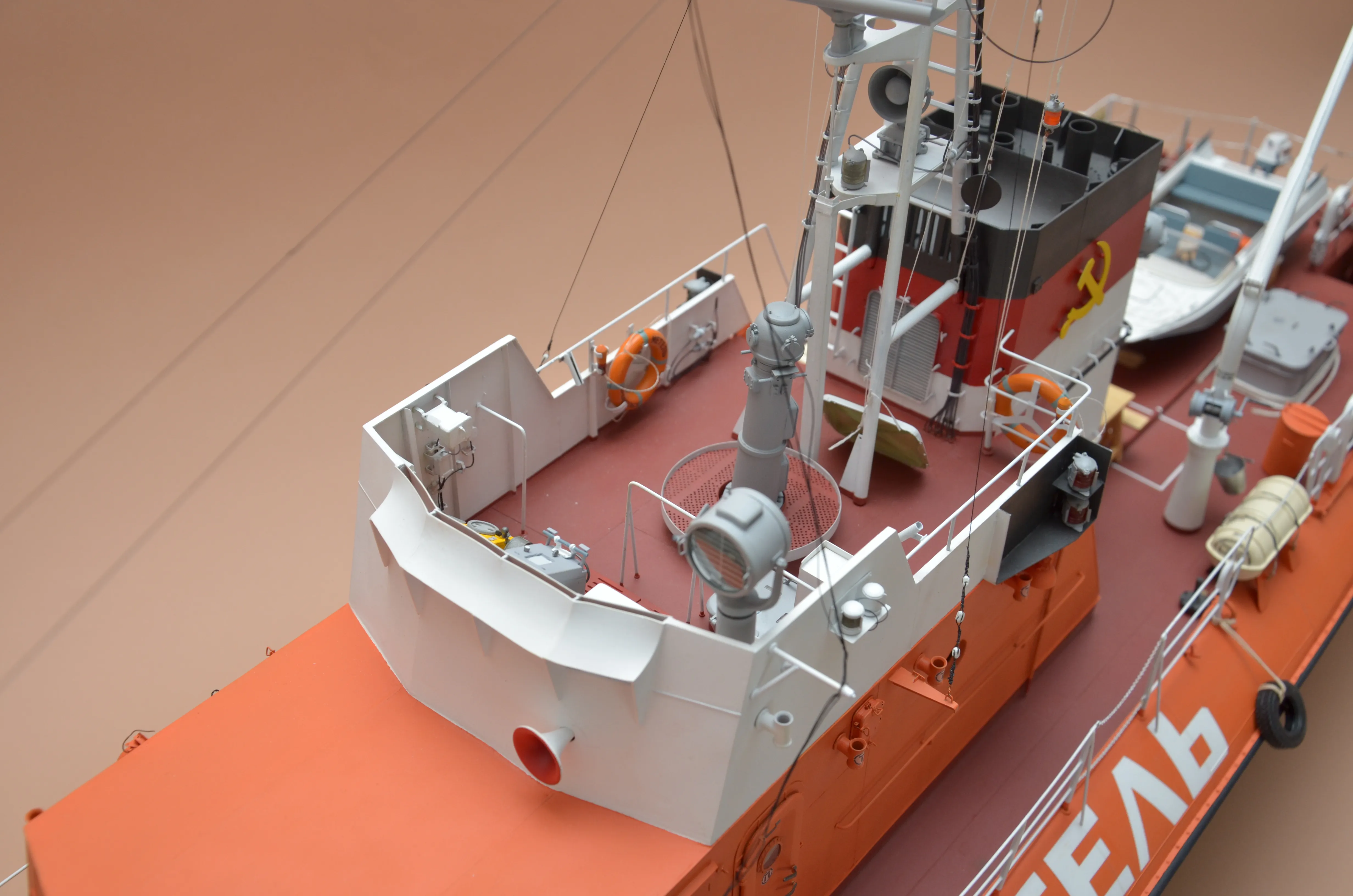 Модель корабля Всепогодный спасательный катер (ВСК) "МЕТЕЛЬ", пр. 1458 - Верфь на Столе