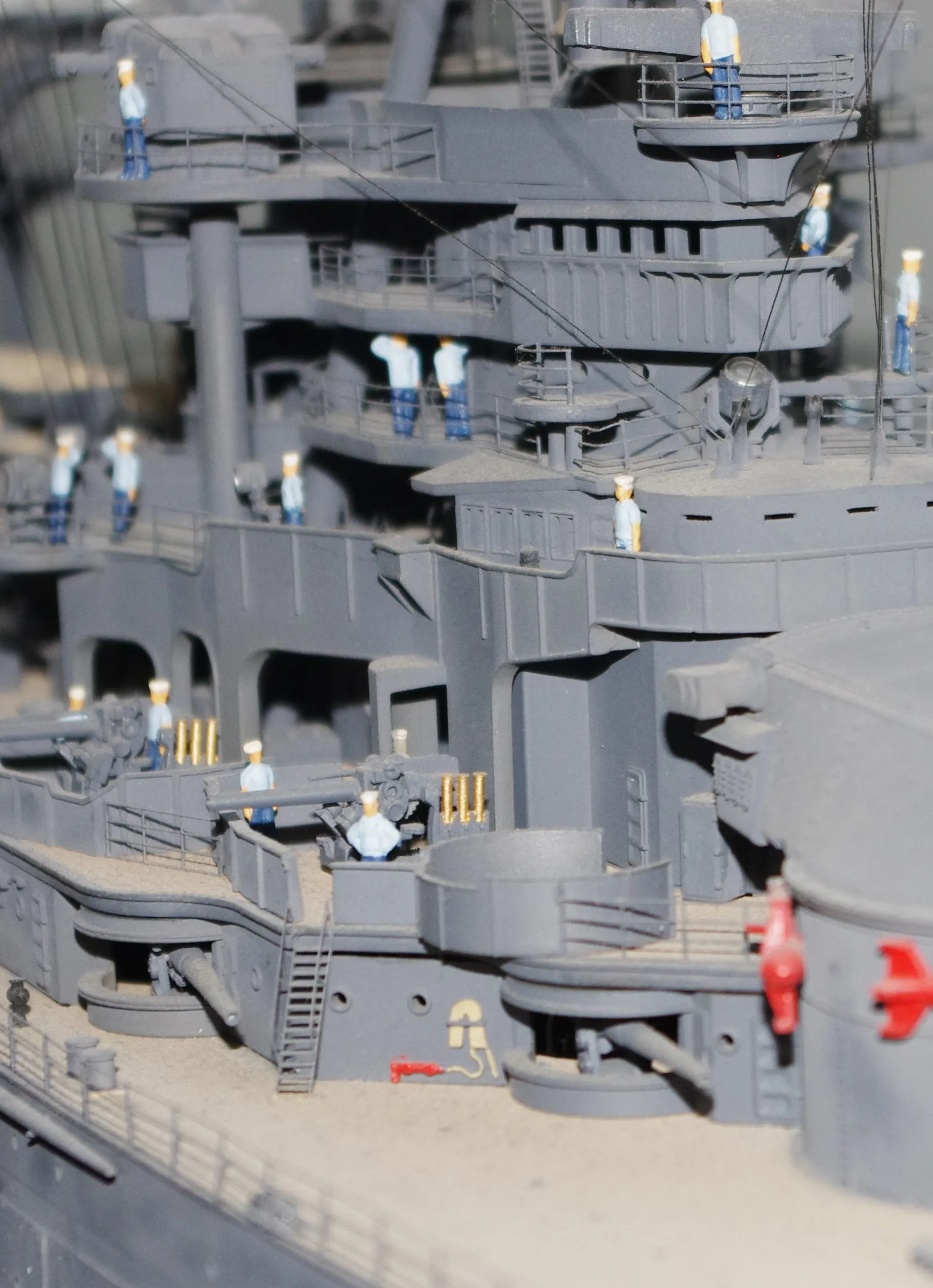 Модель корабля Линкор  ВВ-39  "АРИЗОНА"  декабрь 1941 г. - Верфь на Столе