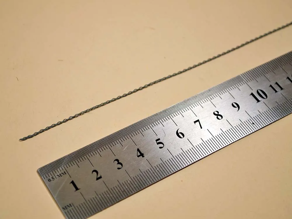 Цепь полимерная, звено с контрфорсом 2 мм, длина 300 мм