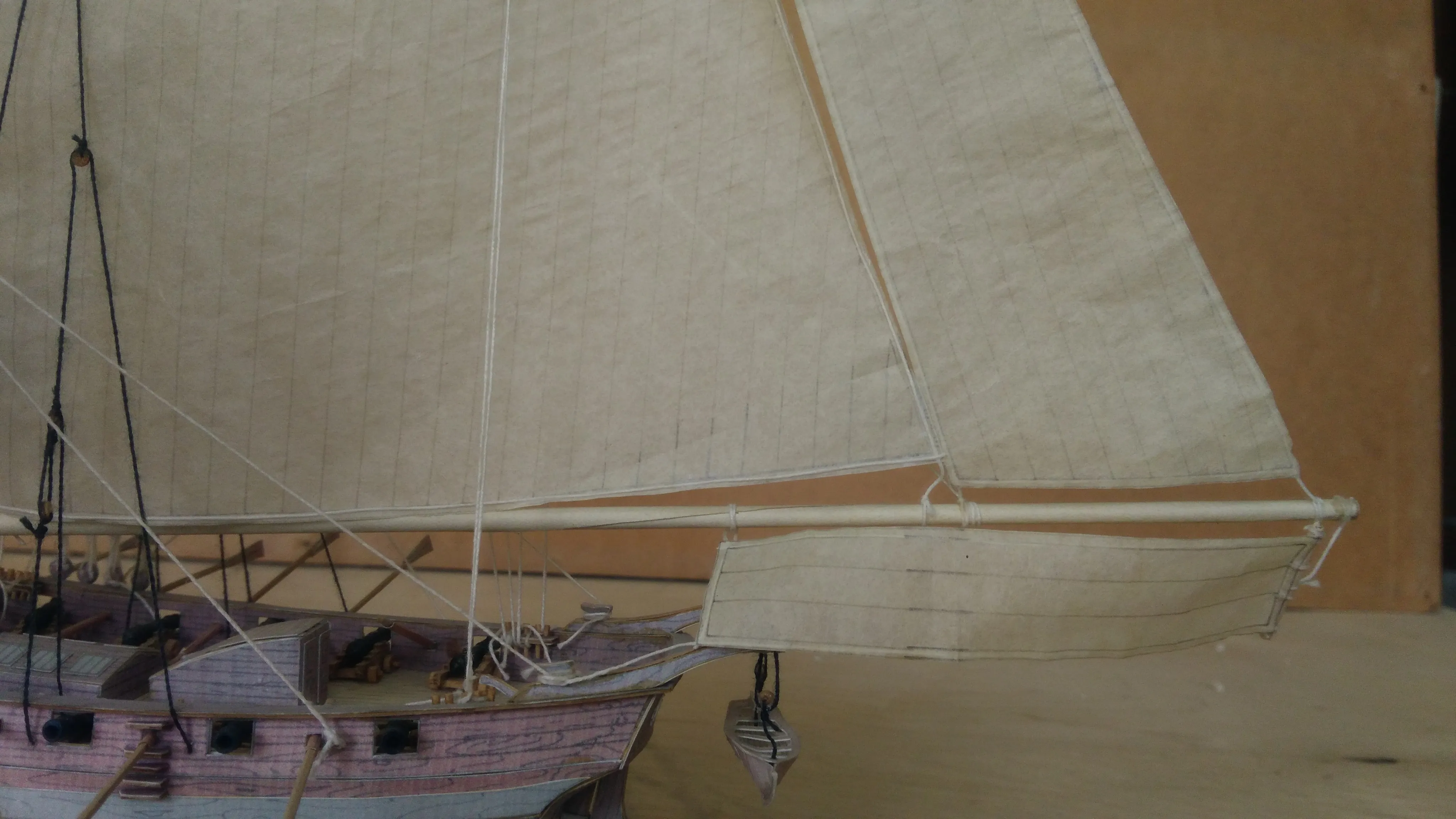 Модель корабля Английский парусный корабль 18 века HUNTER - Верфь на Столе