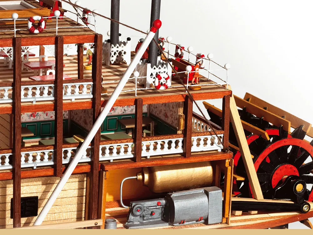 Mississippi (Колесный пароход) + (Полный набор инструментов, клея и краски)