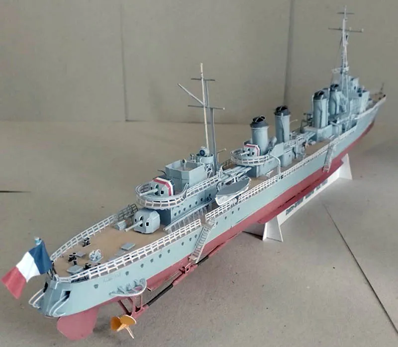 Модель из картона французский эсминец ALBATROS
