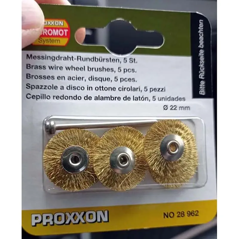 Набор латунных щёток Proxxon 22 мм, 5 шт