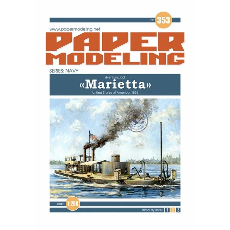 Модель из картона монитор Marietta