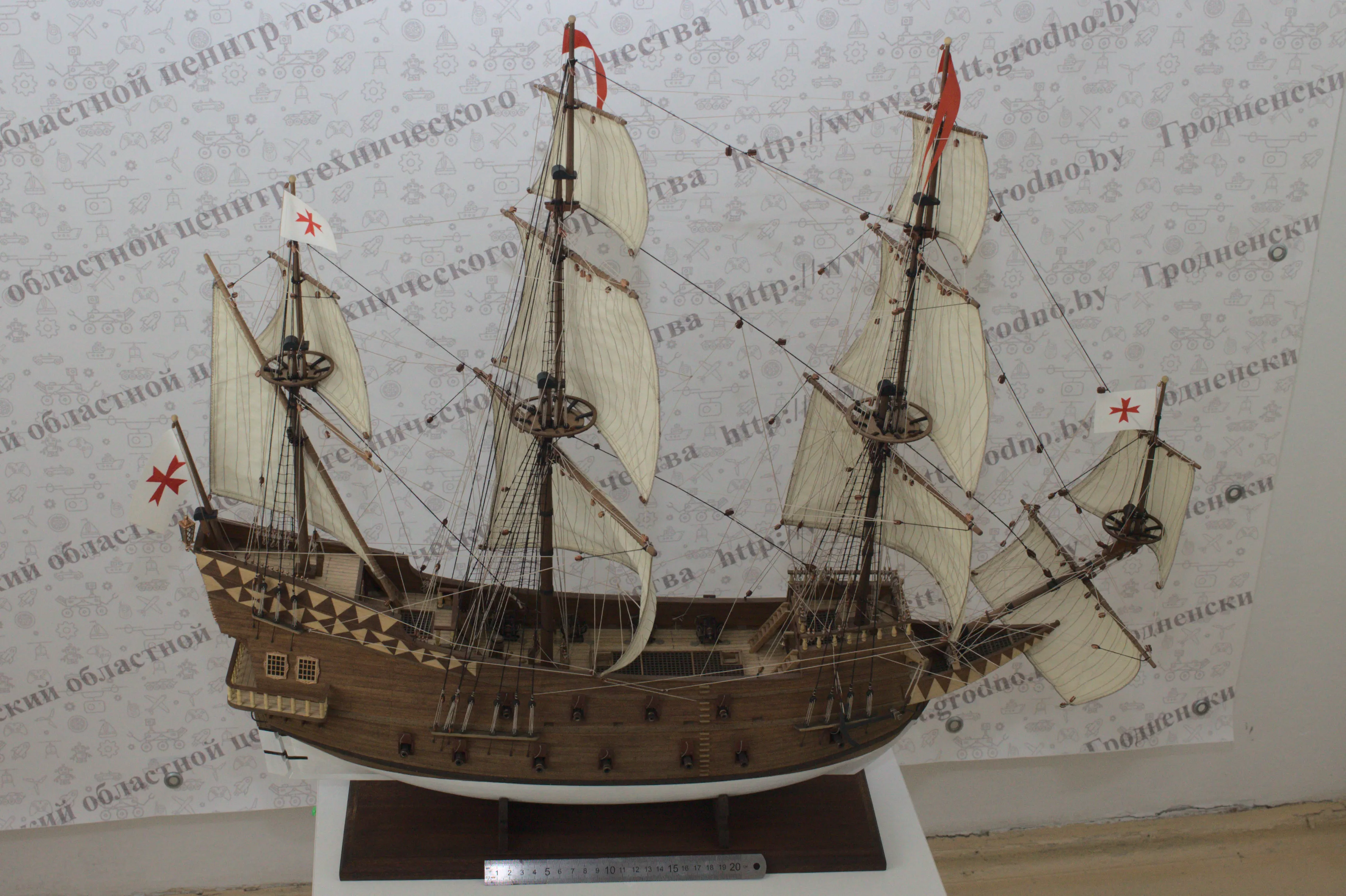 Модель корабля Галеон “Сан Джованни Батиста” конец XVI – начало XVII века. - Верфь на Столе