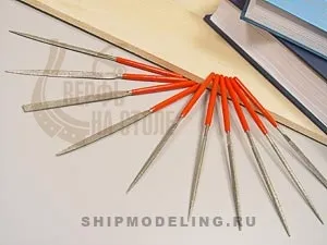 Набор из 10 алмазных 140 мм надфилей