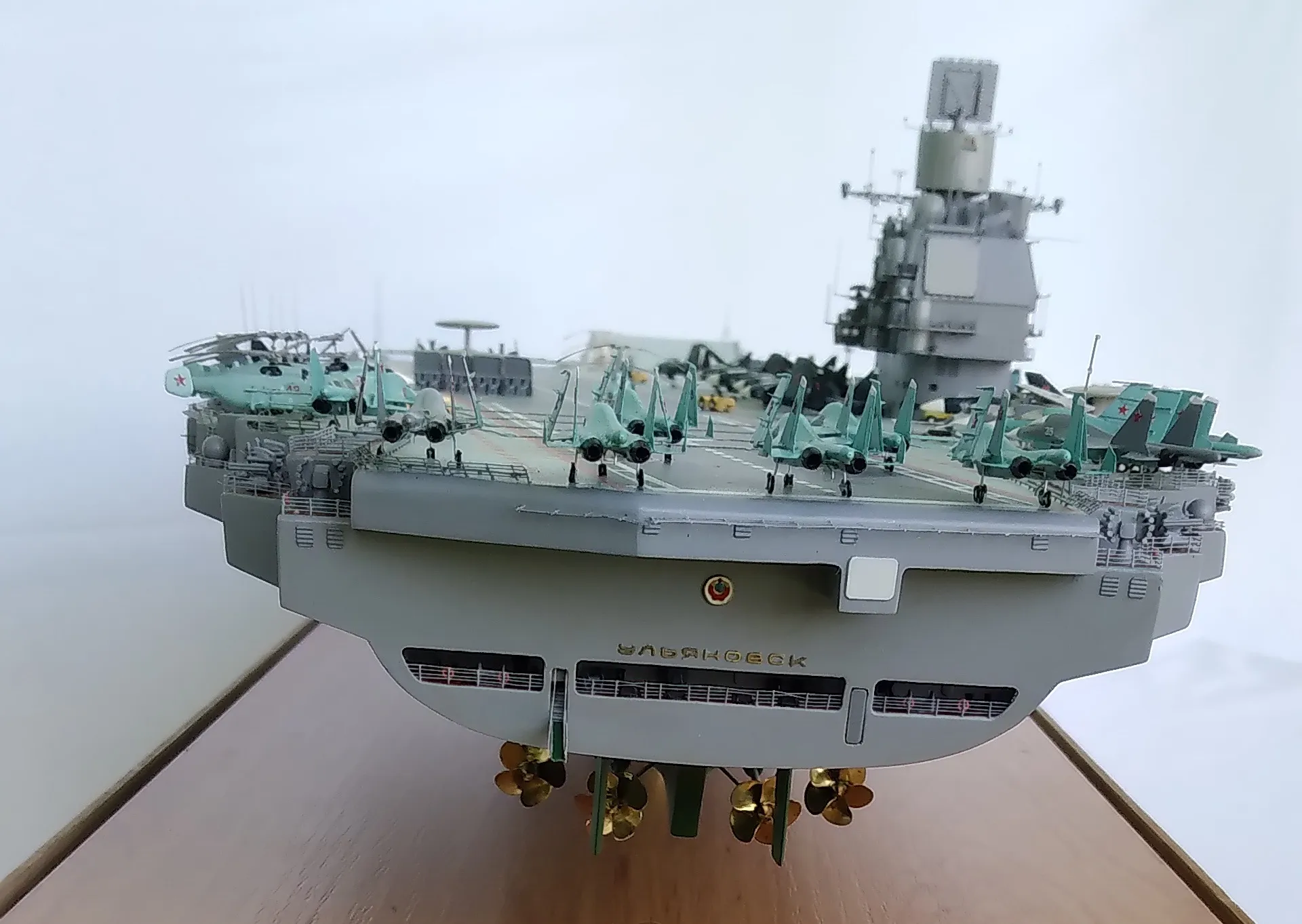 Модель корабля Авианесущий крейсер "Ульяновск" - Верфь на Столе