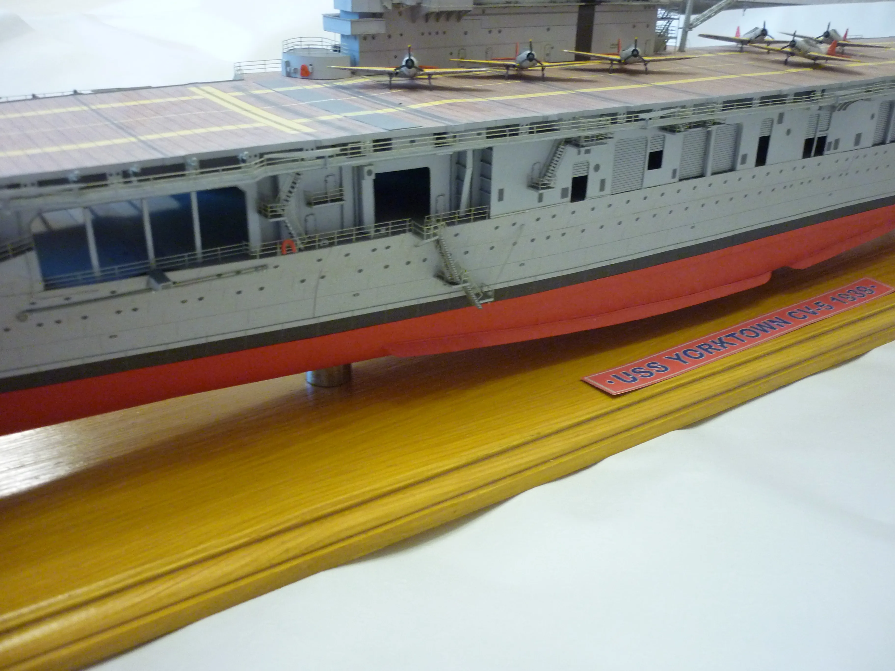 Модель корабля Американский авианосец USS Yorktown (CV-5) - Верфь на Столе