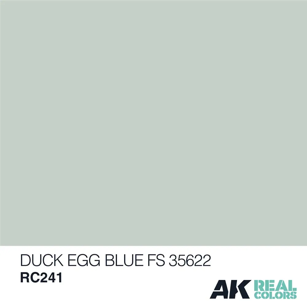 Краска AK Interactive, акриловая  Duck Egg Blue FS 35622 / Синее утиное яйцо, 10 мл
