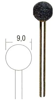 Шлифовальные насадки Proxxon, сфера 9 мм, 3 шт