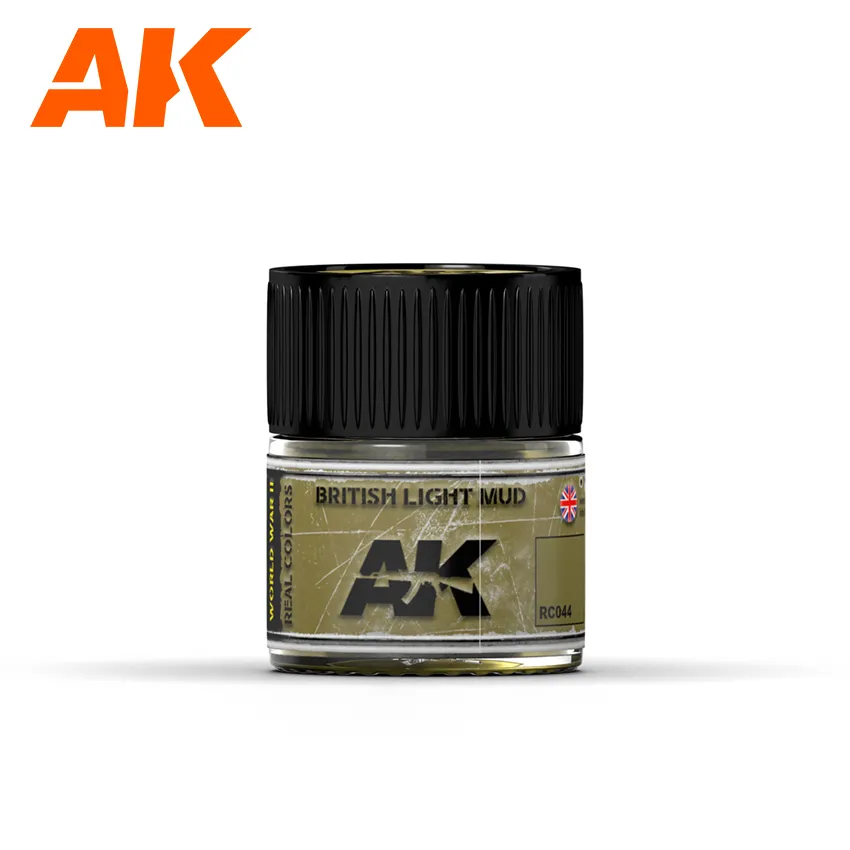 Краска AK Interactive, акриловая British Light Mud (Британская светлая грязь), 10 мл