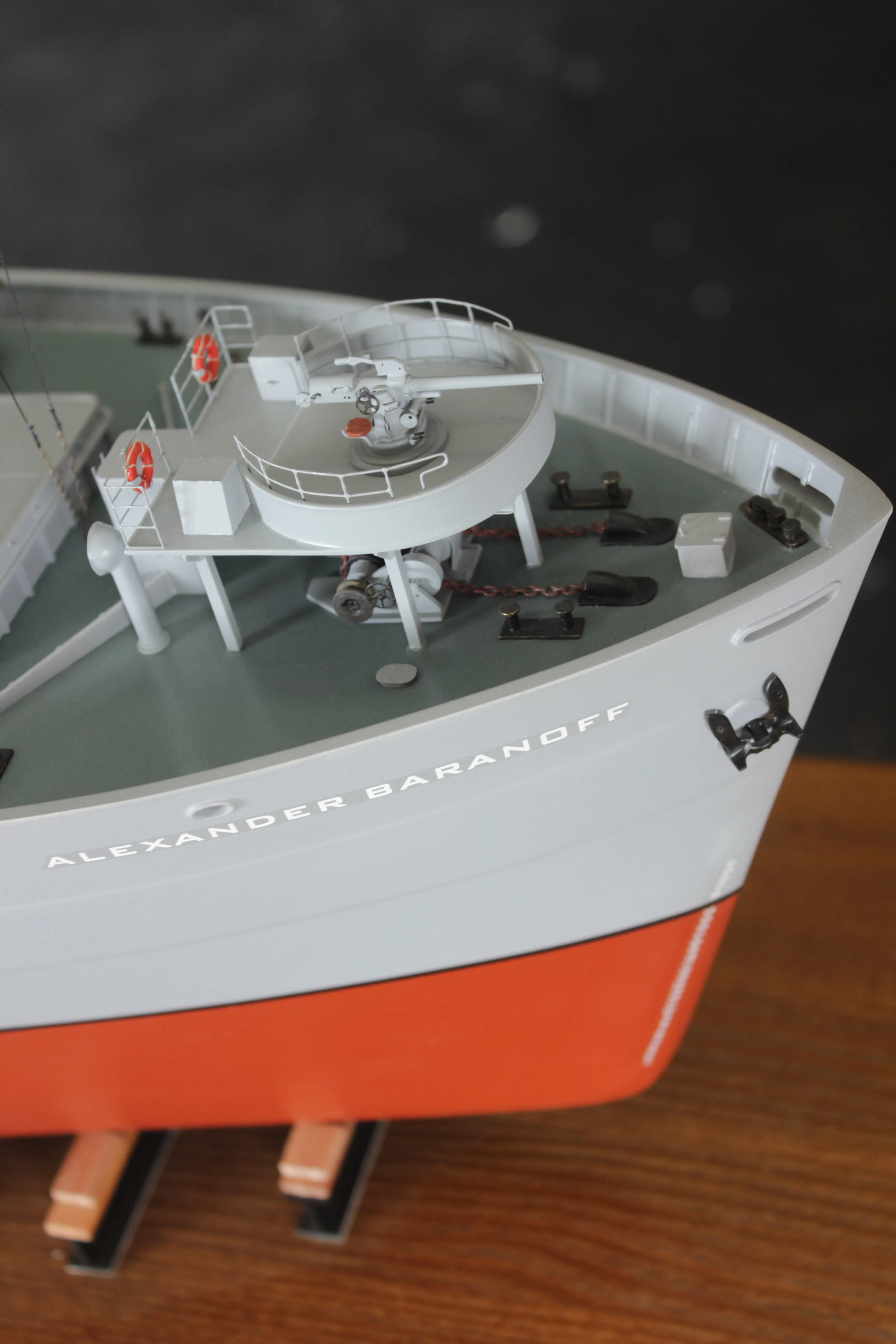 Модель корабля    Транспорт типа "Либерти"  - "Александр Баранов" 1943 г. - Верфь на Столе