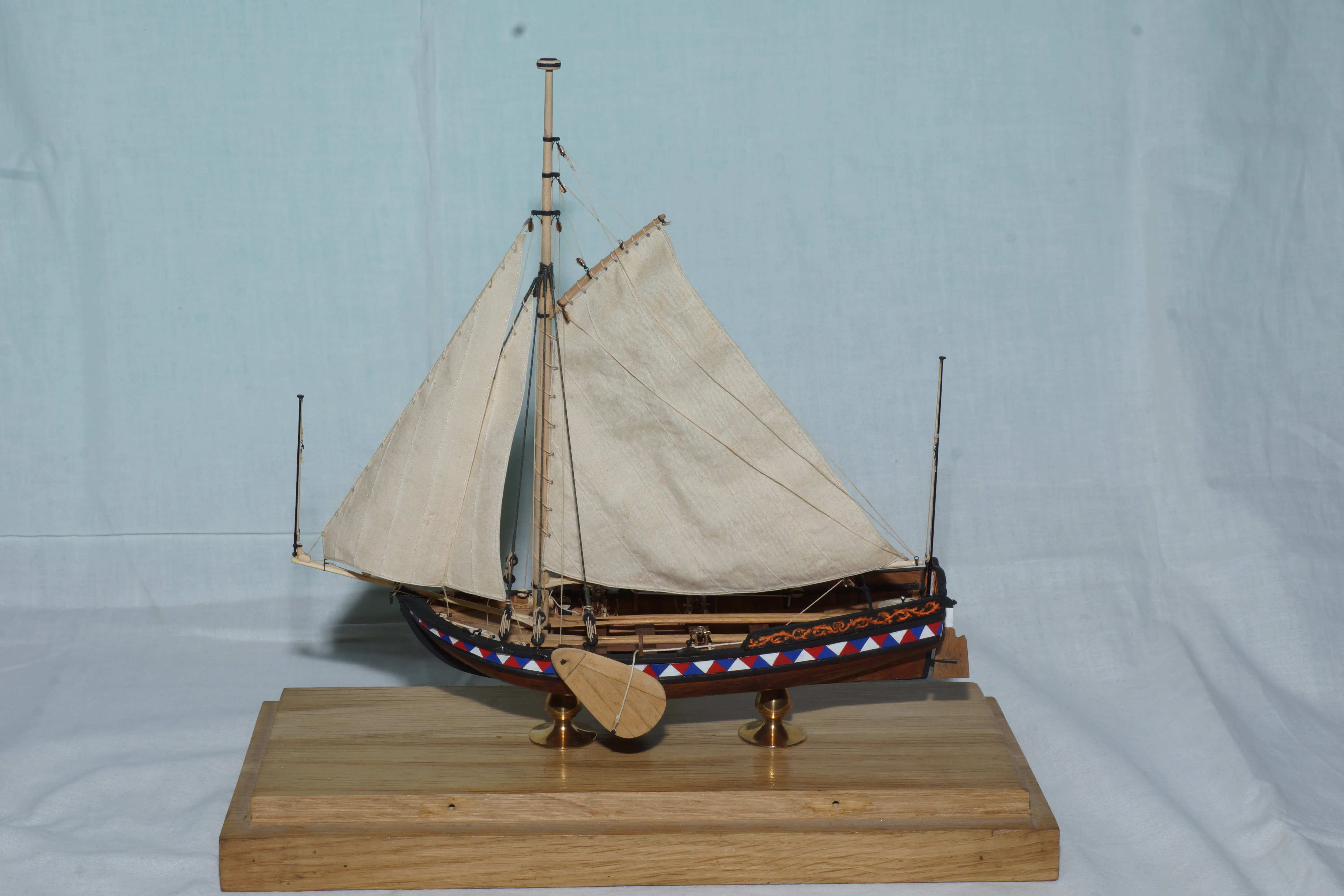 Модель корабля Ботик Петра Первого - Верфь на Столе