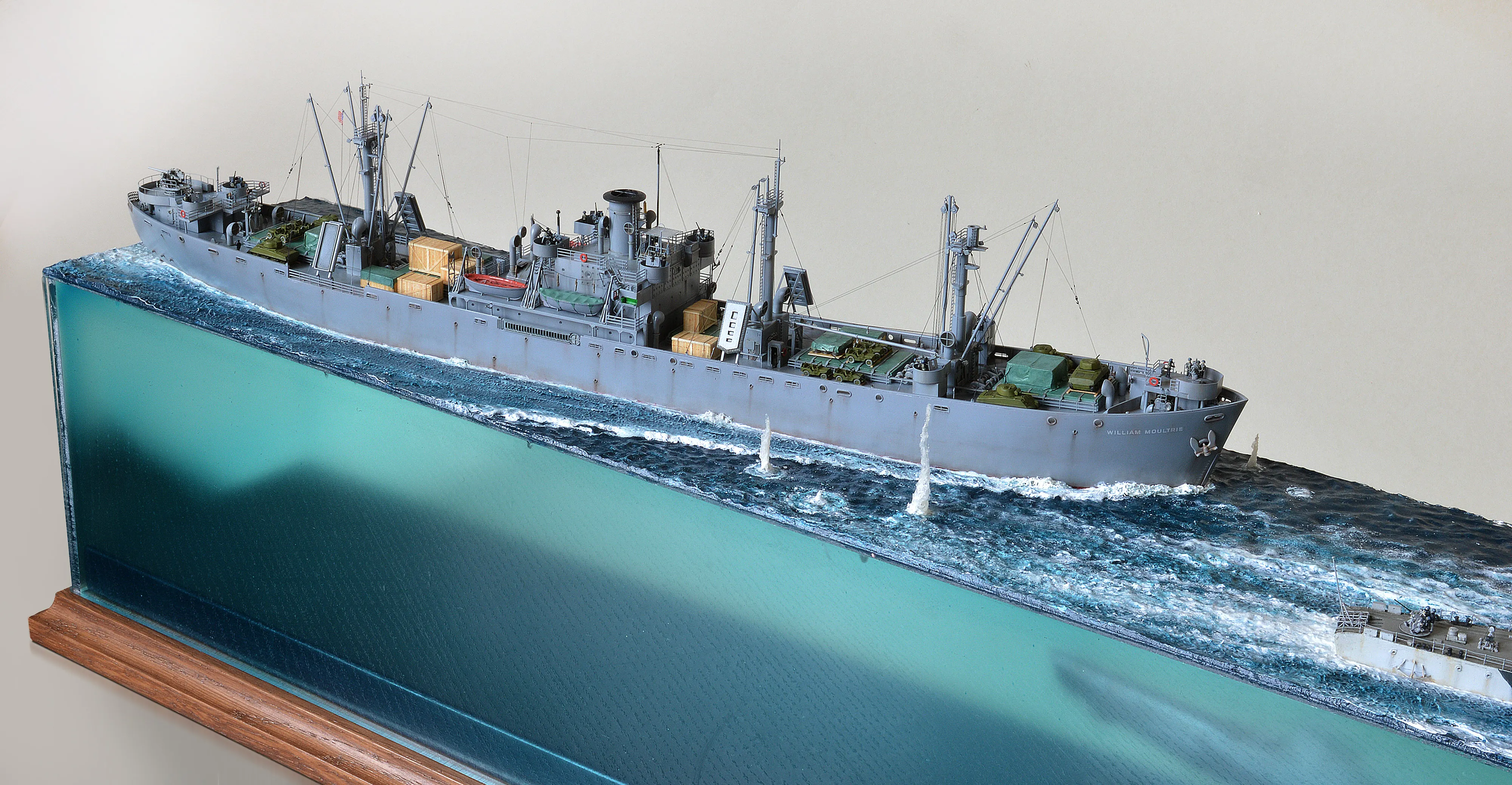 Модель корабля Диорама "Североморцы" - Верфь на Столе