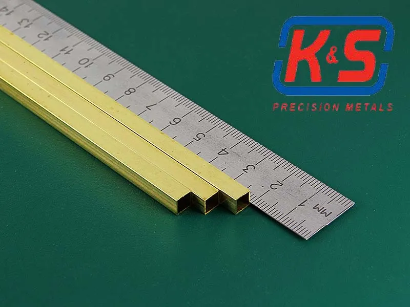 Квадратная латунная трубка 5,6х0,36 мм, 1 шт