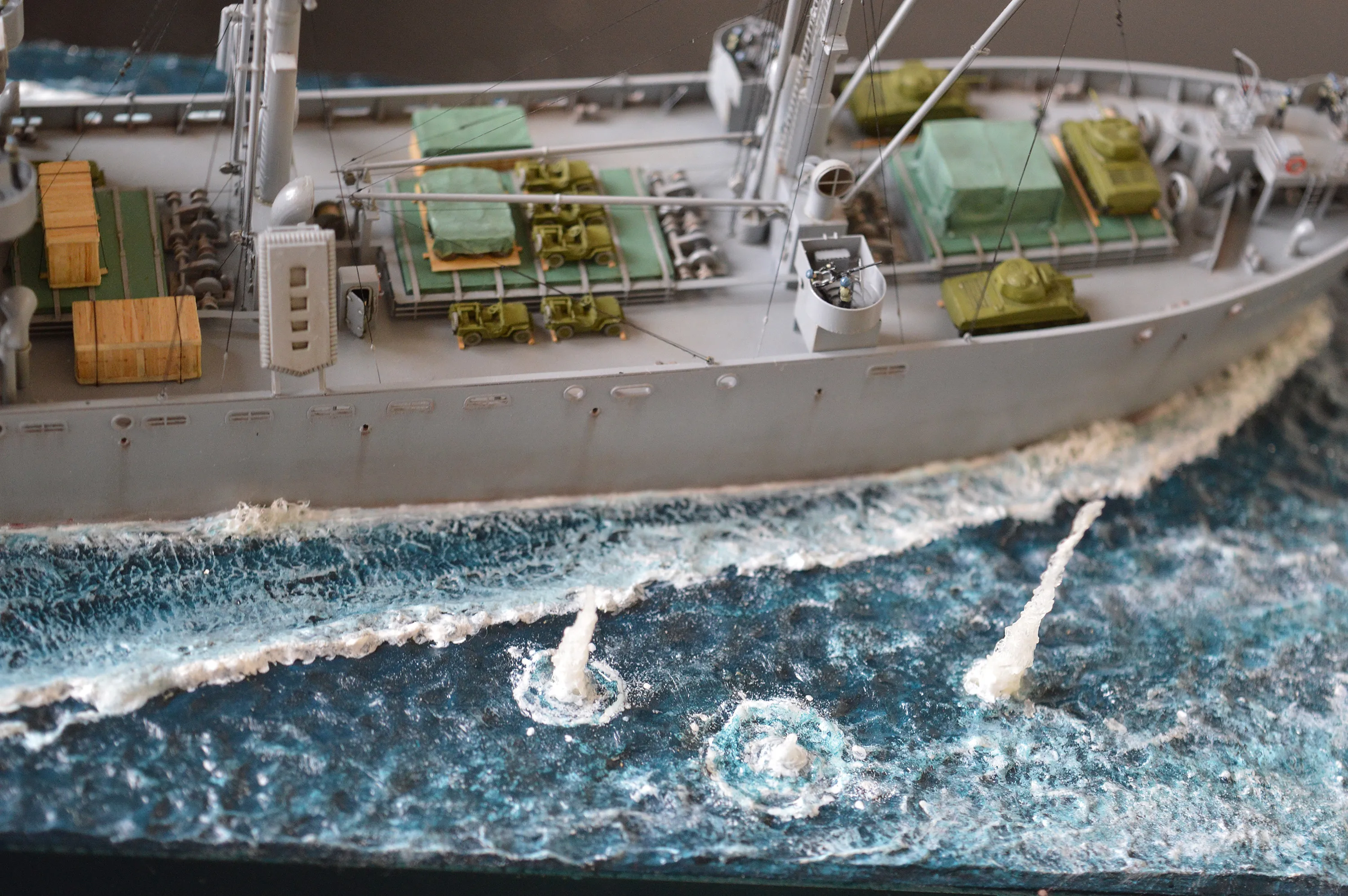 Модель корабля Диорама "Североморцы" - Верфь на Столе