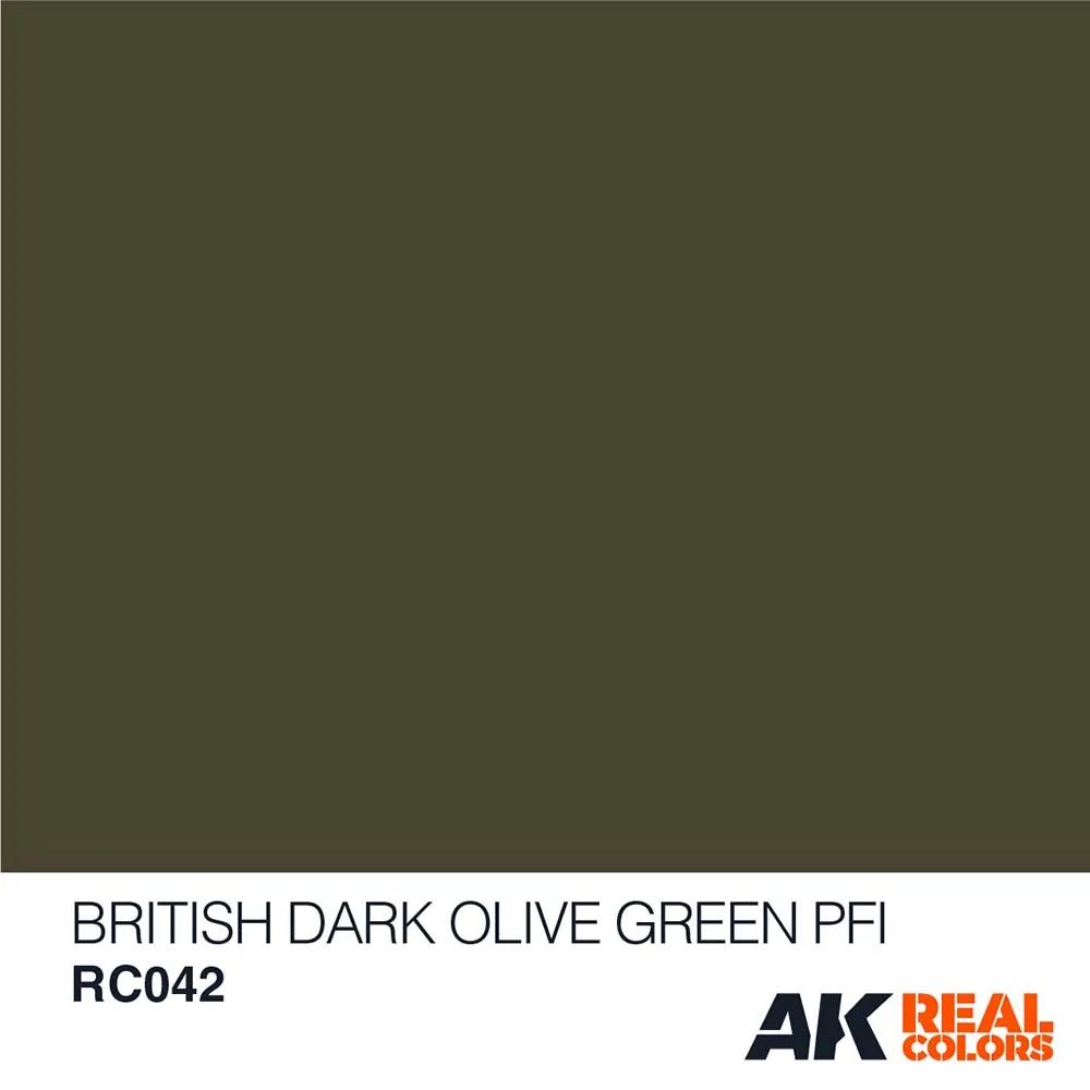 Краска AK Interactive, акриловая British Dark Olive Green PFI (Британский темно-оливковый зеленый), Краска AK Interactive, акриловая British Dark Olive Green PFI (Британский темно-оливковый зеленый),