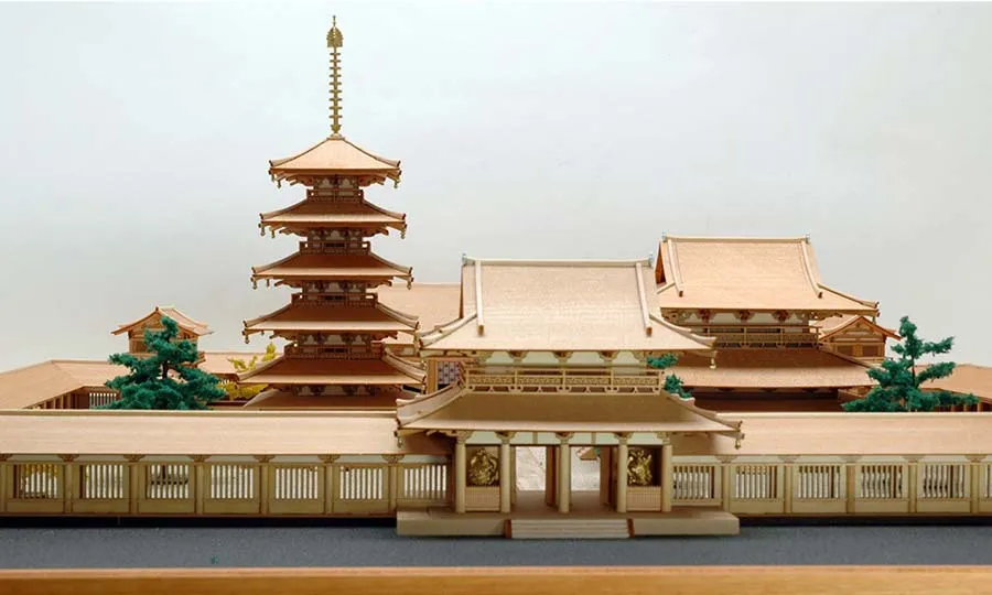 Диорама Horyu-Ji, западная часть