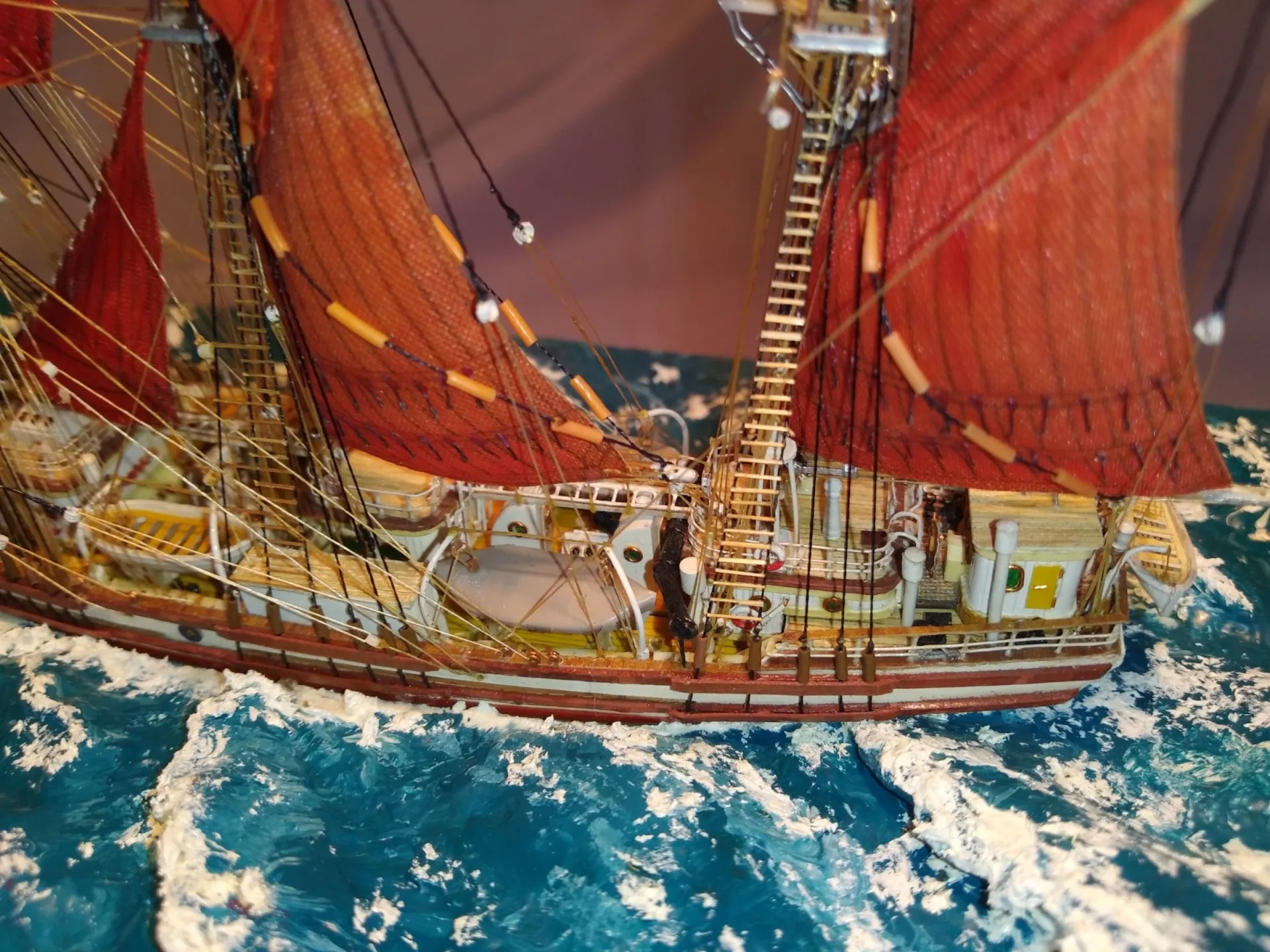 Модель корабля Баркентина "Вега" II - Верфь на Столе