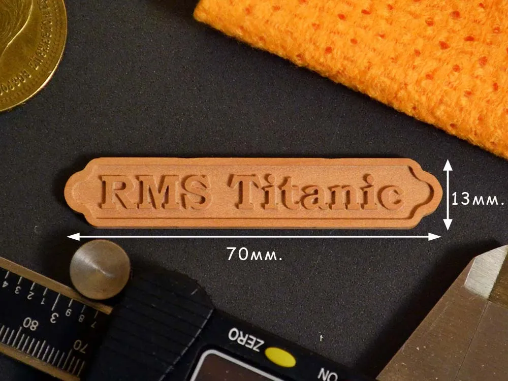 Табличка RMS Titanic, груша, рез ЧПУ