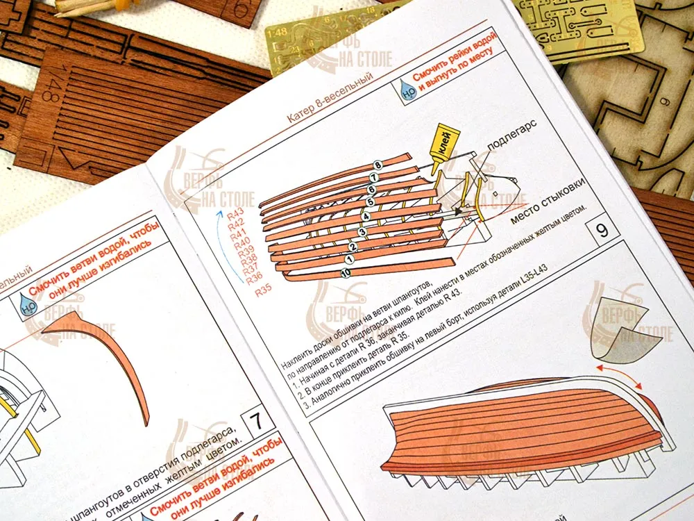 Катер 8-весельный XVIII-XIX века (плюс инструменты)