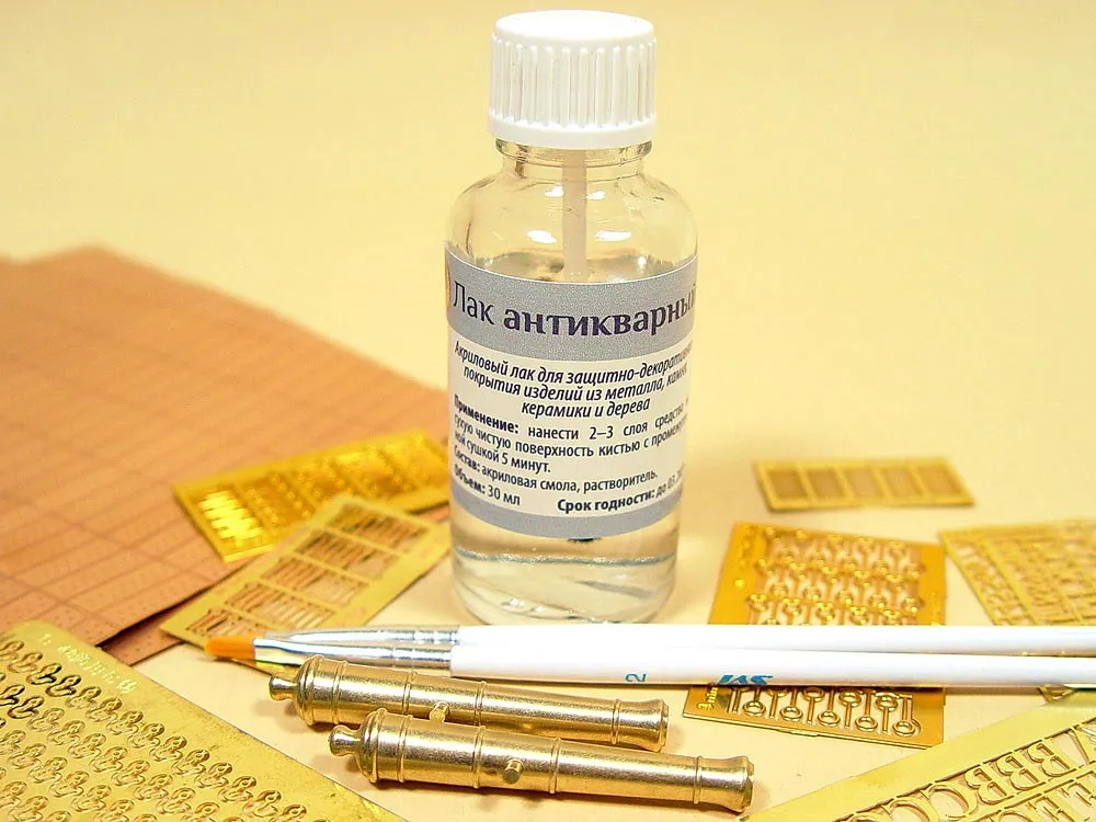 Лак антикварный по металлу, 30 мл