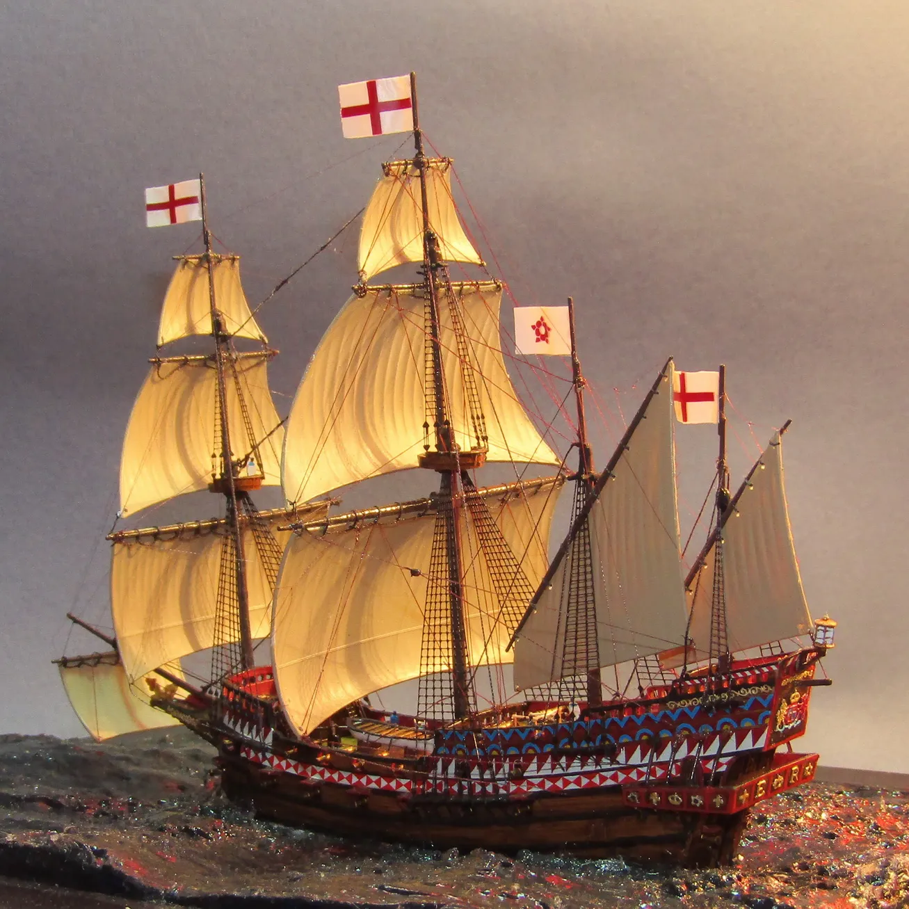 Модель корабля HMS “Revenge” 1577 - Верфь на Столе