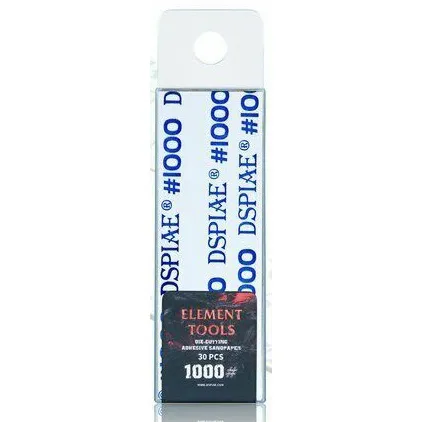 Самоклеящаяся наждачка 90х22 мм, зернистость 1000, 30 шт