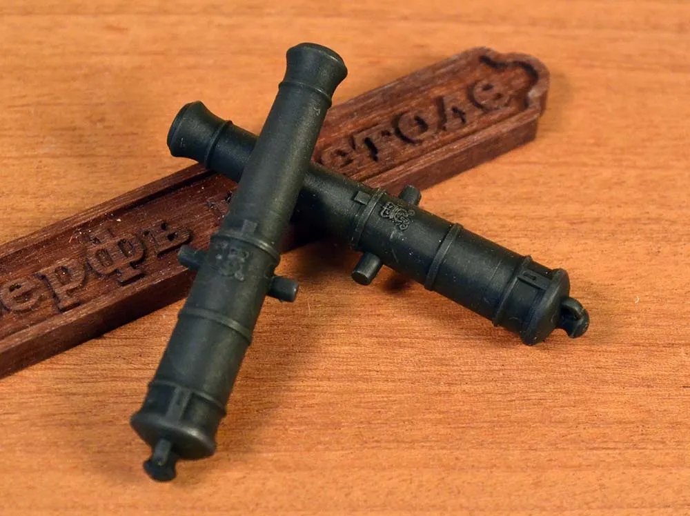 Ствол пушки тип Blomefield, герб Георг 3, 12 фунтов, масштаб 1:48, длина 52,1 мм, 2 шт