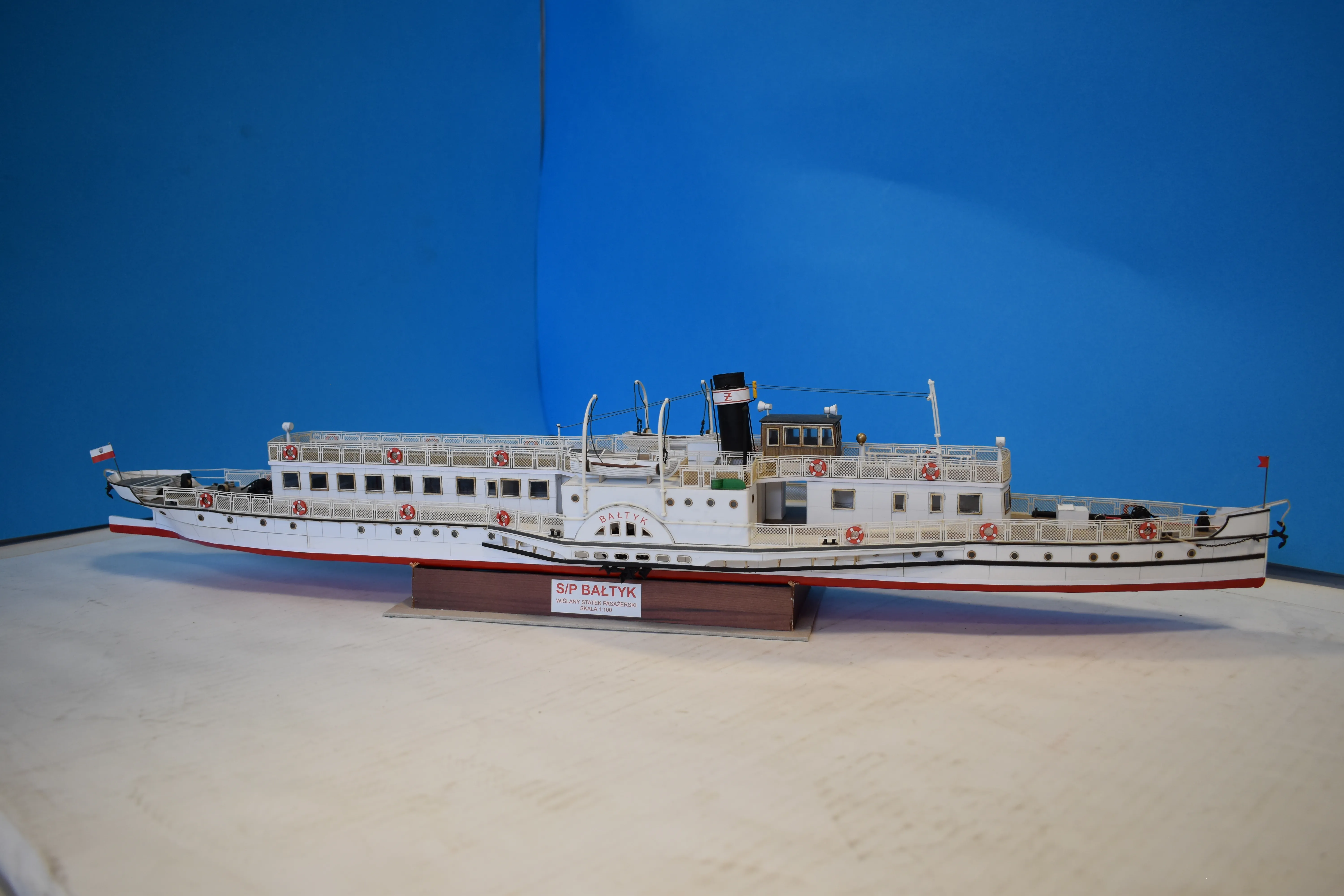 Модель корабля речное пассажирское судно по р.Висла "Bałtyk" - Верфь на Столе