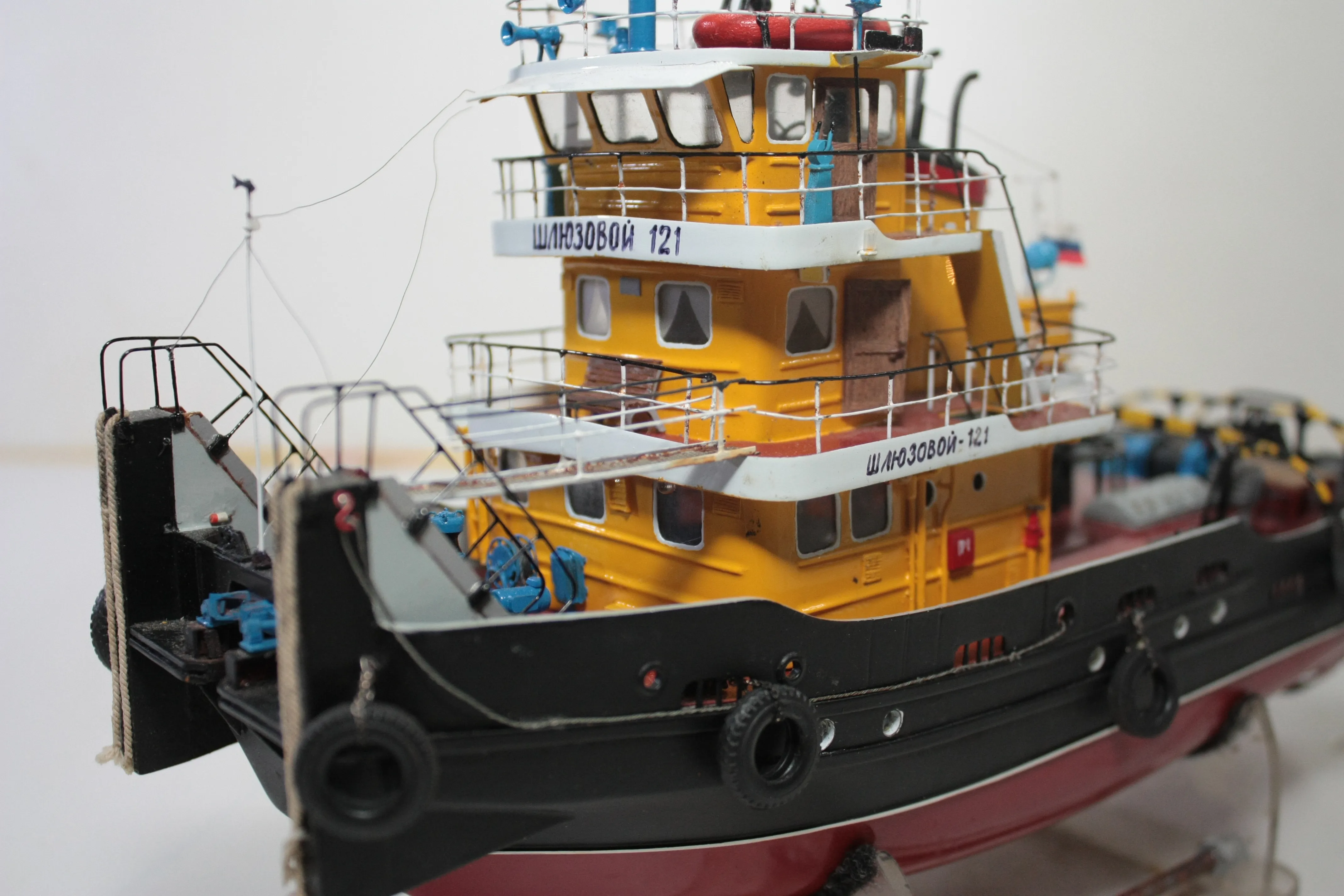 Модель корабля Буксир-толкач Шлюзовой-121 - Верфь на Столе
