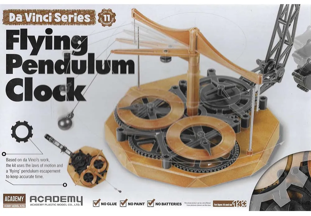 Часы с парящим маятником, серия "Да Винчи"