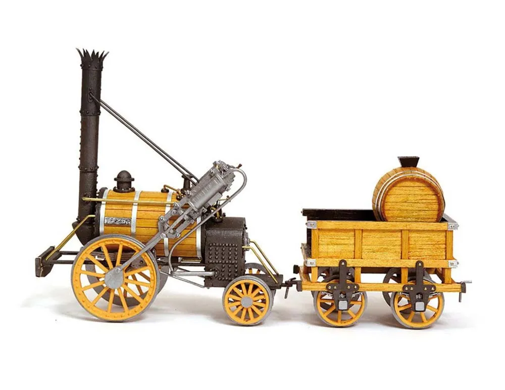 Модель паровоза Ракета (ROCKET) + (Полный набор инструментов, клея и краски) Модель паровоза Ракета (ROCKET) + (Полный набор инструментов, клея и краски)