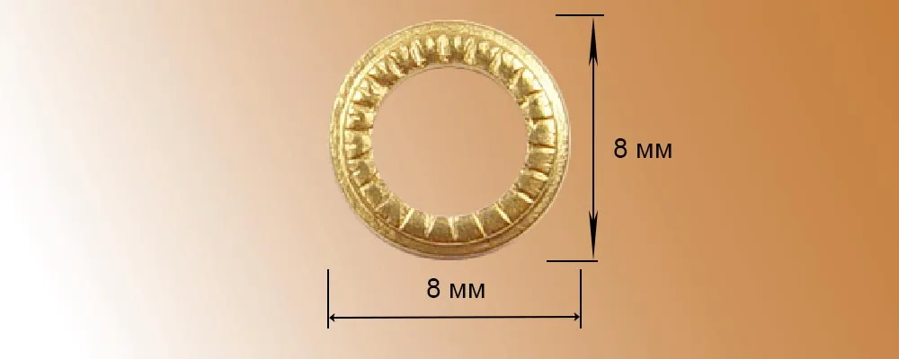 Декоративный элемент, латунь, 4 шт